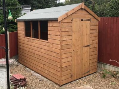 2.4m x 1.5m (8' x 5') Premier Apex Shed